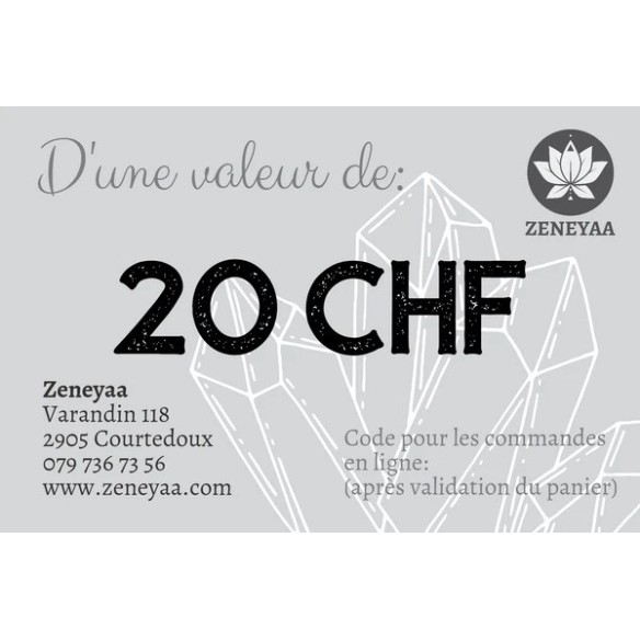 Bon Cadeau 20 CHF