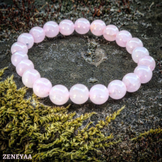 Bracelet 8mm Quartz rose Bracelet 8mm Quartz rose