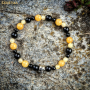 Bracelet Mini Skull Calcite jaune