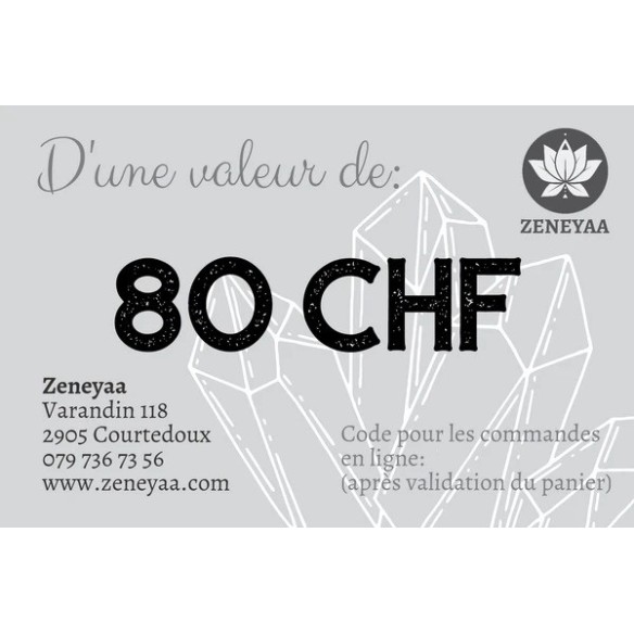 Bon Cadeau 80 CHF