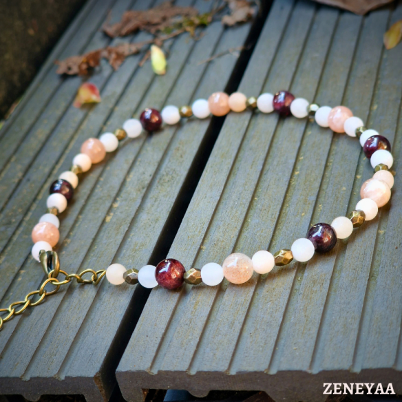 Bracelet de Cheville Grenat