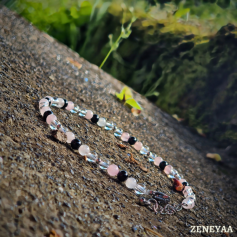 Bracelet de Cheville Quartz rose