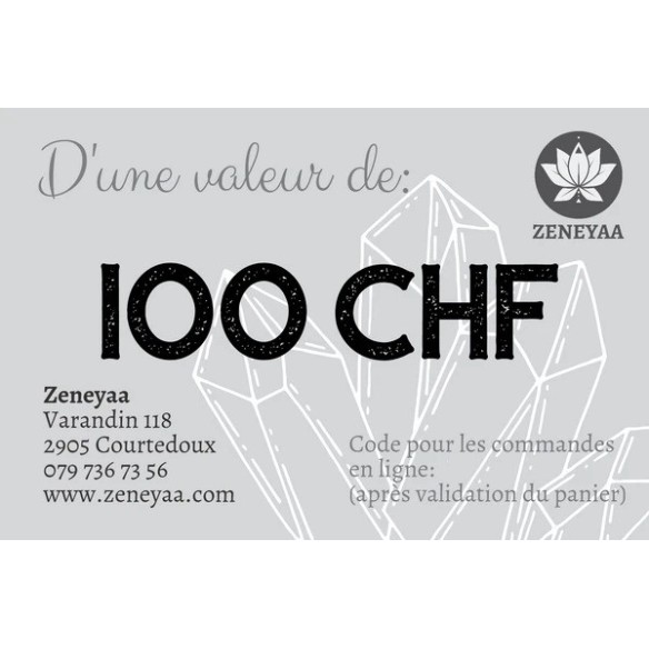 Bon Cadeau 100 CHF