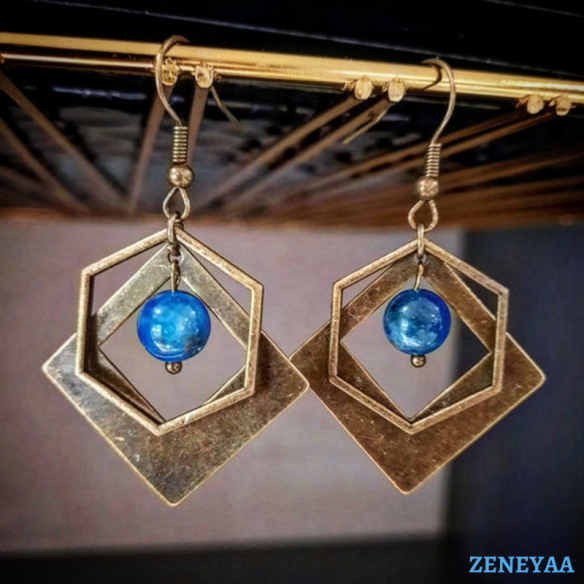 Boucles d'oreilles Isis Apatite