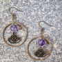 Boucles d'oreilles Nalia Améthyste