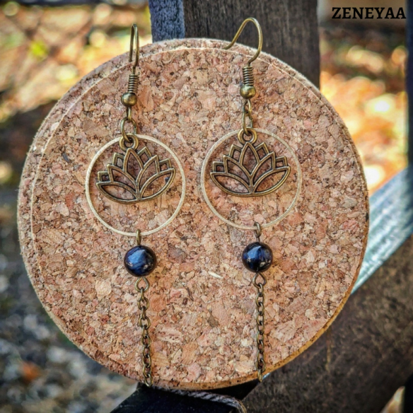 Boucles d'oreilles Nalia Oeil de faucon