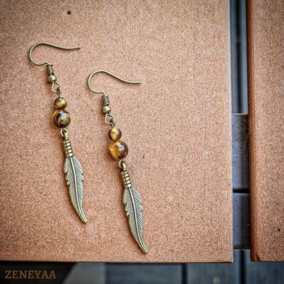 Boucles d'oreilles Plume