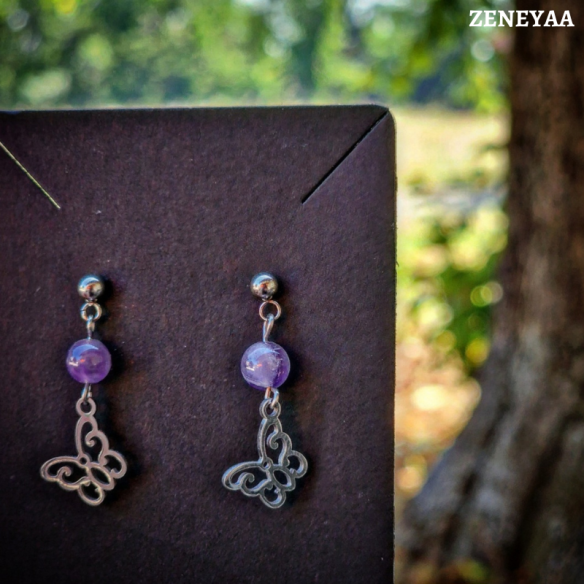 Boucles d'oreilles Enfants Améthyste