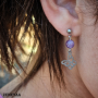 Boucles d'oreilles Enfants Améthyste