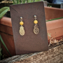 Boucles d'oreilles Enfants Jade jaune