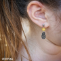 Boucles d'oreilles Enfants Jade jaune