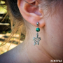 Boucles d'oreilles Enfants Malachite