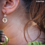 Boucles d'oreilles Enfants Quartz rose