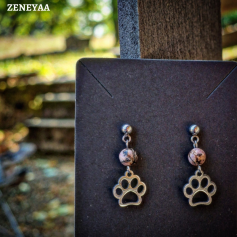 Boucles d'oreilles Enfants Rhodonite Boucles d'oreilles Enfants...