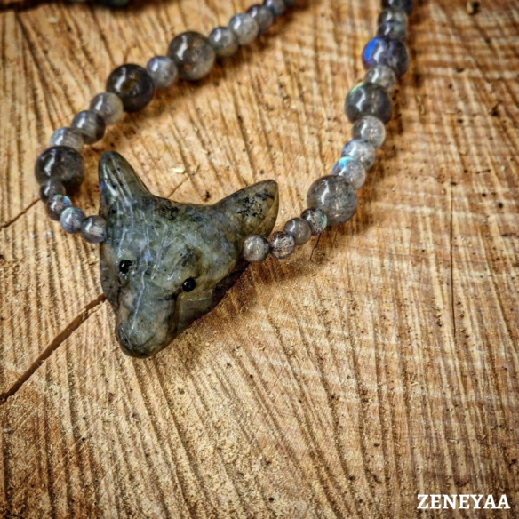 Collier Loup Labradorite