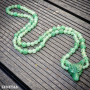 Collier Loup Aventurine verte