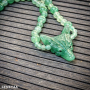 Collier Loup Aventurine verte