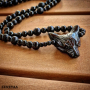 Collier Loup Obsidienne