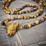 Collier Loup Oeil de tigre