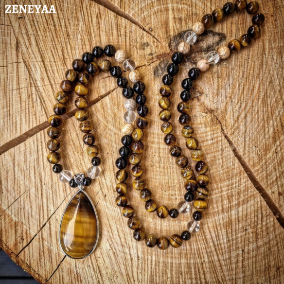 Collier Rachelle Oeil de tigre