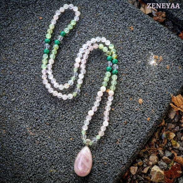 Collier Rachelle Quartz rose